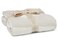 بطانية استقبال Barefoot Dreams CozyChic Cuddle بلون كريمي حجري مقاس 30x30