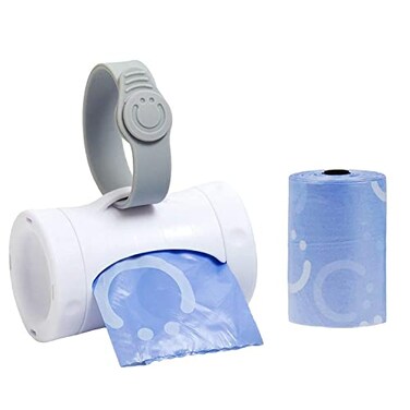 Ubbi Retractable Bag Dispenser for Diaper Bag White