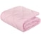 NTBAY Down Alternative Oversized Toddler Comforter Super Soft and Warm Solid Color Baby Crib Quilted Blanket 43x60 inches Pink