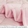 NTBAY Down Alternative Oversized Toddler Comforter Super Soft and Warm Solid Color Baby Crib Quilted Blanket 43x60 inches Pink