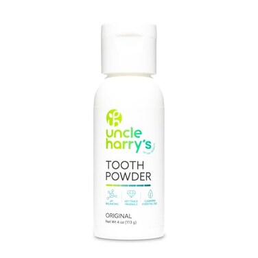 Uncle Harry's Uncle Harrys Remineralizing Tooth Powder All Natural Enamel Support Whitening Toothpaste for Sensitive Teeth Powder Toothpaste for Gum Health Fresh Breath 4 oz