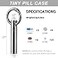 TISUR Titanium Keychain Pill Holder Waterproof Small Single Pill Case
