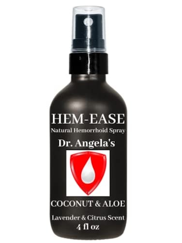 Doctor Angela Dr Angelas Hemorrhoid Treatment Spray Organic Aloe Vera Witch Hazel Essential Oils Turmeric Tea Tree Natural Itching Burning Relief Cream