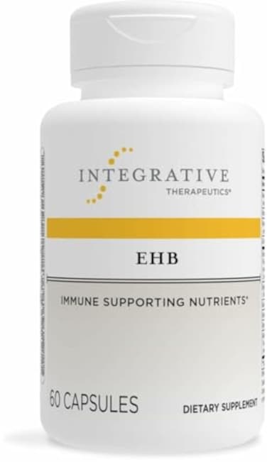 Integrative Therapeutics EHB Immune Support Supplement with Vitamins A C B6 Mineral Support with Zinc DairyFree GlutenFree 60 Capsules 20 Servings