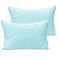 NTBAY Microfiber Toddler Pillowcases with Envelope Closure 2 Pack 100 Brushed Microfiber Super Soft Travel Kids Nursery Pillow Cases 14x20 Fits Pillows Sized 12x16 13x18 14x19 Aqua