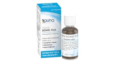 GUNA Bowel Plus Homeopathic Supplement for Digestive Health Support May Help with Bloating Irregularity Bowel Motility 1 fl oz Biotherapeutics