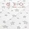 Moonsea Pack and Play Sheet Quilted Breathable Thick Playpen Lovely Print Cover 39275 Compatible with Graco Portable Mini Cribs Suitable for Yards and Foldable Mattress Pack and Play Pad White Star