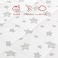 Moonsea Pack and Play Sheet Quilted Breathable Thick Playpen Lovely Print Cover 39275 Compatible with Graco Portable Mini Cribs Suitable for Yards and Foldable Mattress Pack and Play Pad White Star