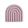 mushie Silicone Baby Teether Toy Rainbow Mauve