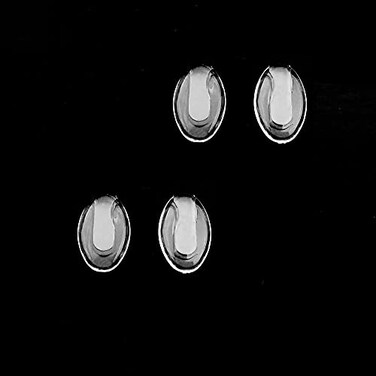 QYAJS Eyeglasses Nose Pads Push in Rimless Frameless Glasses Frames Replacement for Silhouette Frames Eyewear Pieces