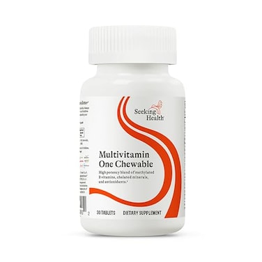 Seeking Health Optimal Multivitamin Chewable Immune Support Supplement with L5MTHF Vitamin B12 Vitamin D3 Multivitamin with Antioxidant Ingredients for Energy Production Support 30 Tablets