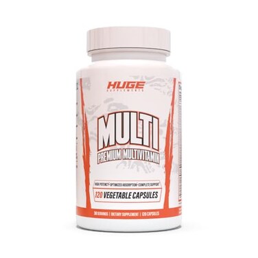 Huge Supplements Huge Multi Multivitamin for Men HighPerformance AllinOne Formula for Athletes Bodybuilding Vitamin Mineral Replenishment Supports Immune System Healthy Hormone Levels 120 Capsules