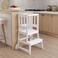 Dream On Me 2in1 Funtastic Toddler Tower Kitchen Step Stool White