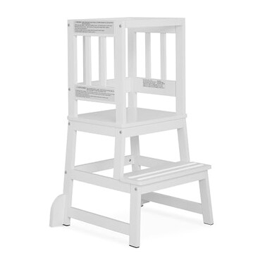 Dream On Me 2in1 Funtastic Toddler Tower Kitchen Step Stool White