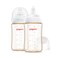 Pigeon PPSU Nursing Baby Bottle Wide Neck AntiColic Streamlined Body Natural Feel Easy to Clean 8 Oz Pack of 2 Includes 2pcs M Nipples 3m