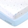 American Baby Company 2 Pack Fitted Crib Sheets 52x28 Blue Stars and Blue