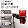 The Nearly Wheelchair Cup Holder for Armrests Nearly Universal OH for Power Chairs Mobility Scooters Stadium Seats NoClamp Adjustable StrapOn Drink Holder Removable Beverage Holder Black