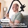 Ninefold Design BackBadger Percussive Massage Gun Holder for Back Compatible with Most Massage Guns for Hard to Reach Areas Black