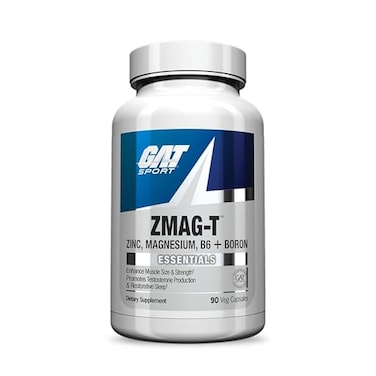 كبسولات نباتية من GAT Sport Essentials ZMAGT تحتوي على الزنك والمغنيسيوم وفيتامين ب6 والبورون (90 كبسولة)