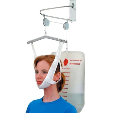 Duro-Med DMI Over the Door Posture Corrector and Cervical Neck Traction Device for Physical Therapy FSA HSA Eligible Neck Stretcher Back Stretcher Neck Pain Migraine Relief Back Pain or Arthritis