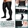 Zhanmai Thigh High Compression Socks for Men 2030 Mmhg Compression Stockings Thigh High Socks SwellingLBlack