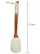 Leotruny 100 Natural Exfoliating Loofah with Long Wooden Handle Shower Back Brush OffWhite 2 Pack