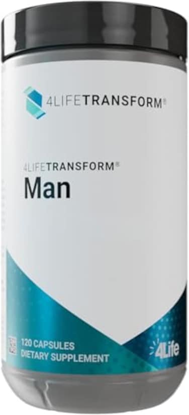 مكمل غذائي 4Life Transform Man لصحة الرجل وحيويته، 120 كبسولة نباتية