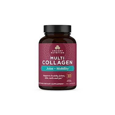 Ancient Nutrition Collagen Pills for Joint Support Multi Collagen Capsules 45 Ct Joint Mobility Supports Joints Skin Nails Exercise Recovery Paleo and Keto Friendly Gluten Free