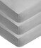 American Baby Company 3 Pack Fitted Crib Sheets 52x28 Grey