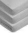 American Baby Company 3 Pack Fitted Crib Sheets 52x28 Grey
