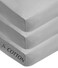 American Baby Company 3 Pack Fitted Crib Sheets 52x28 Grey