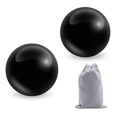 Coolrunner Marble Black Baoding Balls Chinese Health Stress Relieve Hand Exercise Massage Balls