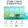 Sukuos Extra Large Weekly Pill Organizer 7 Day Daily Pill Box Case Arthritis Friendly Silkscreen Printed Medicine Container with Clear Lid for Vitamins Fish Oils or Supplements Cyan