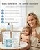 B&amp;H bh Baby Bath Thermometer Swan Digital Infant Bathtub Thermometer Reliable Temperature Readings Easy to Read Screen Waterproof Safe Floats in Water Toy