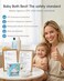 B&amp;H bh Baby Bath Thermometer Swan Digital Infant Bathtub Thermometer Reliable Temperature Readings Easy to Read Screen Waterproof Safe Floats in Water Toy