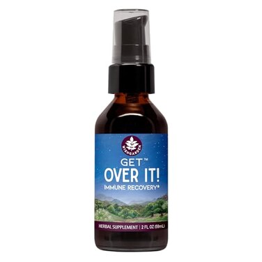 WishGarden Herbs Get Over It Immune Support Supplement Liquid Herbal Tincture with Goldenseal Burdock Root Lung Sinus Cough Support for Lingering Cold Symptoms Vegan 2oz