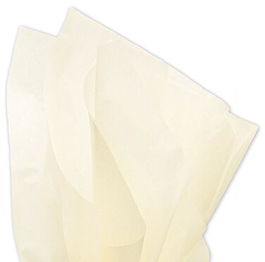 A1 Bakery Soft Ivory Birch Gift wrap Tissue Paper 15 Inch x 20 Inch 100 Sheets