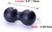 AllPlay Peanut Massage Ball Roller Double Lacrosse Ball Acupoint Myofascial Release Muscle Knot Relaxer Mobility Trigger Point for Physical Therapy Self Deep Tissue Manual Massager Equipment Tool Set