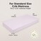 KeaBabies 2pk Organic Cotton Crib Sheets for Boys Girls 52x28 Thistle