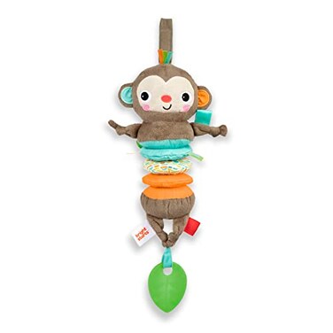 Bright Starts Pull Play Boogie Musical Activity Toy for Stroller Monkey Unisex Newborn