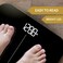 ميزان حمام INEVIFIT، ميزان رقمي عالي الدقة لقياس وزن الجسم حتى 400 رطل، مزود ببطاريات.