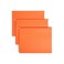 Smead Standard Hanging File Folders 25 Count Orange 15Cut Adjustable Tabs Letter Size 64065