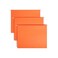 Smead Standard Hanging File Folders 25 Count Orange 15Cut Adjustable Tabs Letter Size 64065