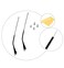 أطراف بديلة لأذرع نظارات راي بان 3447، RB3547N، RB3548N، RB3647N باللون الأسود من HiCycle2