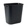 Rubbermaid Commercial Rubbermaid 295500BK Deskside Plastic Wastebasket Rectangular 3 12 gal Black