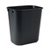 Rubbermaid Commercial Rubbermaid 295500BK Deskside Plastic Wastebasket Rectangular 3 12 gal Black