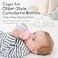 CHUBBIEE Replacement Bottle Caps Compatible with Comotomo Baby Bottles 5oz 8oz LeakProof BPAFree PP Travel Lids Dust Spill Protection with Unique Concave Design 2 Count