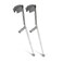 Medline Aluminum Forearm Crutches Youth Pack of 2