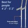 Medline Aluminum Forearm Crutches Youth Pack of 2