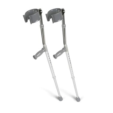 Medline Aluminum Forearm Crutches Youth Pack of 2